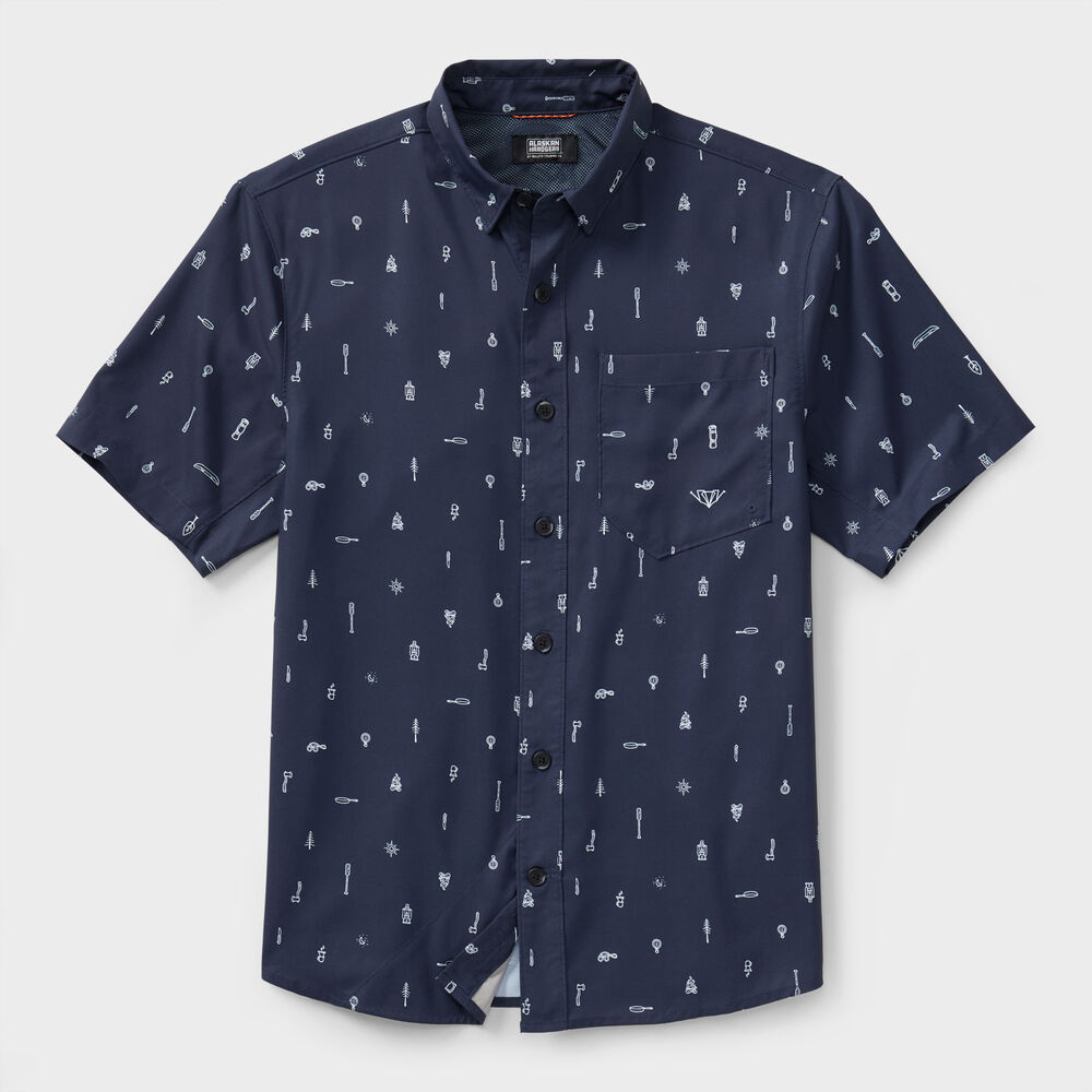 Men's AKHG Mountain Stream Standard Fit SS Shirt CPQ MED REG Main Image