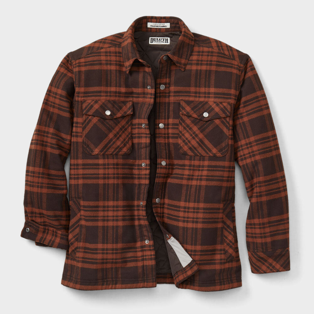 Men's Folklore Flannel Insulated Shirt Jac Main Image