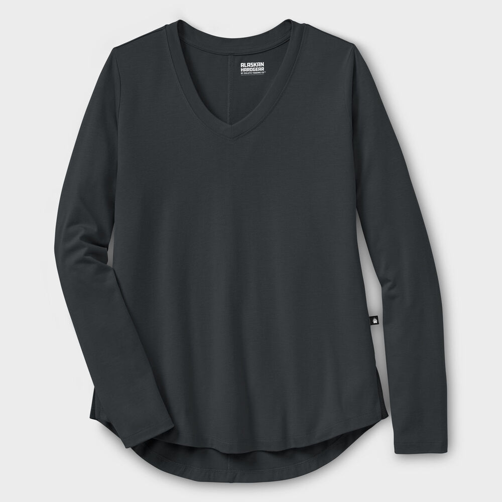 Women's Plus AKHG Renew Bamboo Long Sleeve Tee Main Image