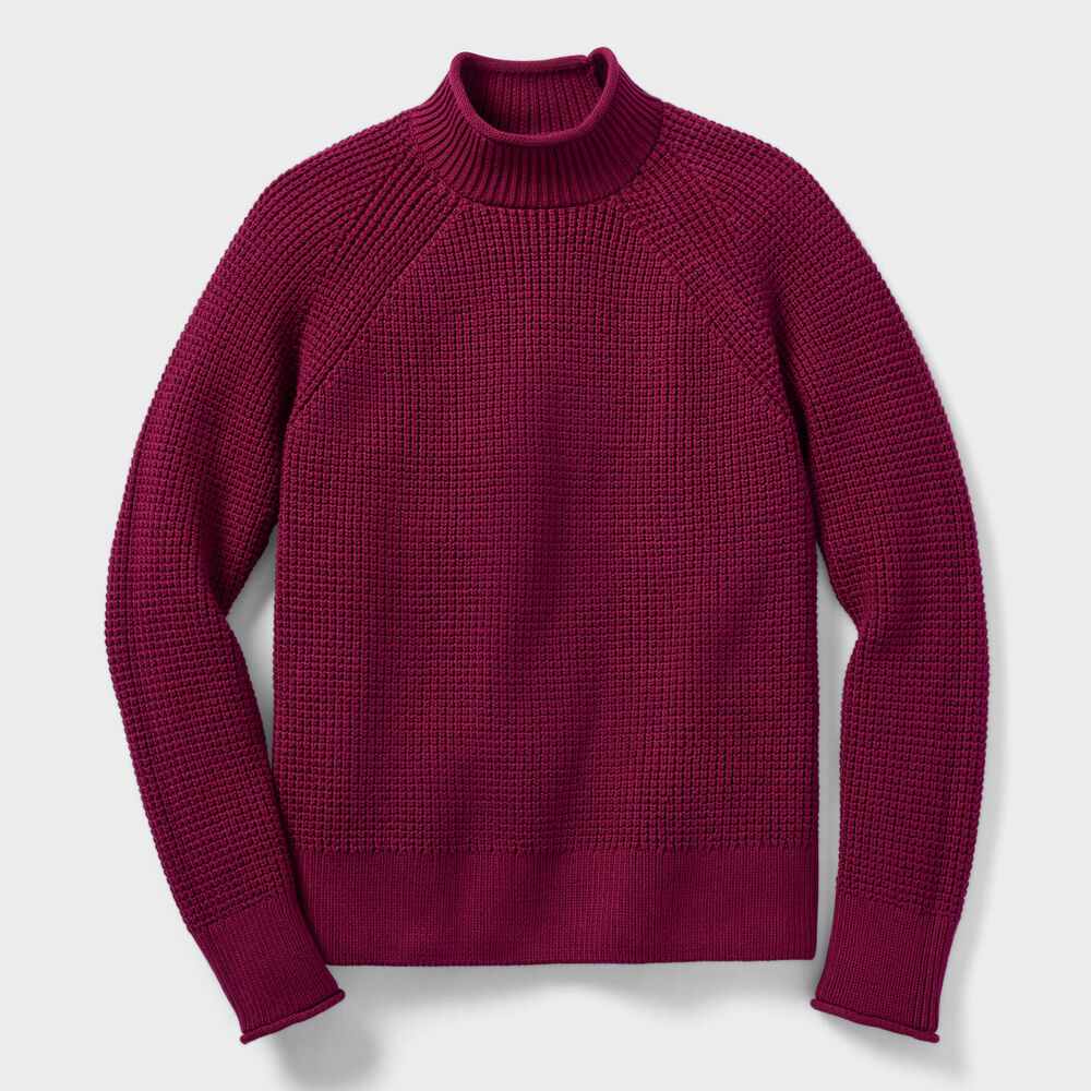 Women's Heritage Waffle Stitch Mockneck Sweater Main Image