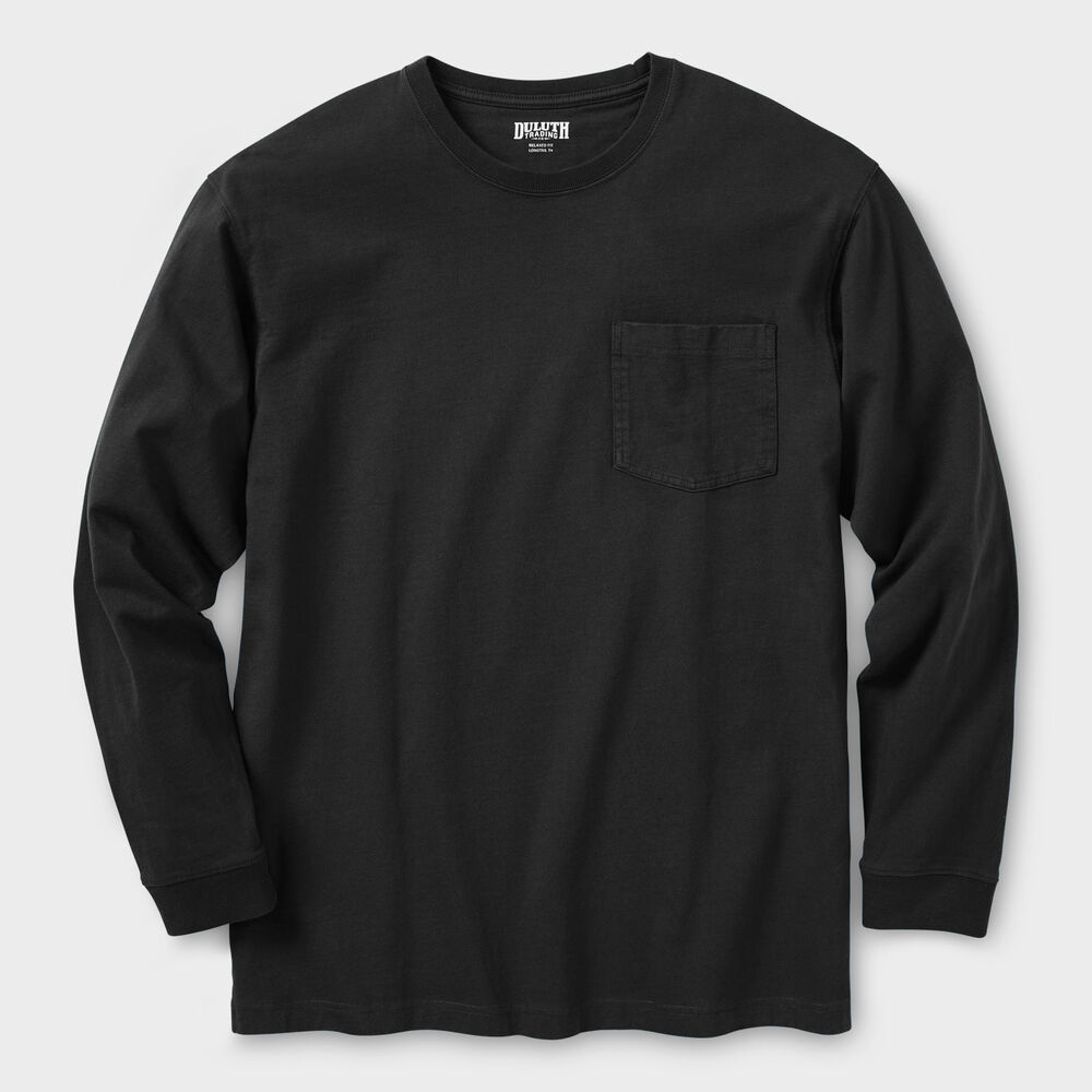 Men's Longtail T Standard Fit Long Sleeve Pocket Crew Main Image