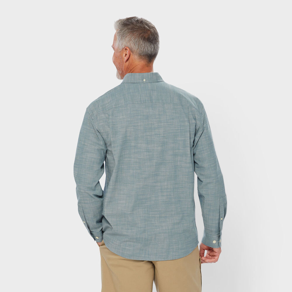 Men's Drumlin Slub Cotton Relaxed Fit Long Sleeve Shirt Main Image