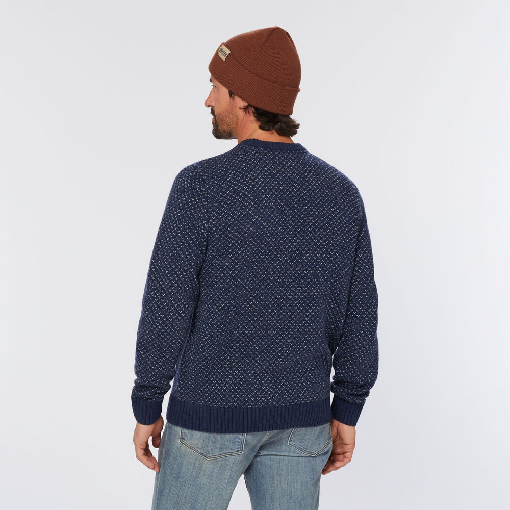 Men's Lambswool Birdseye Crew Sweater Main Image