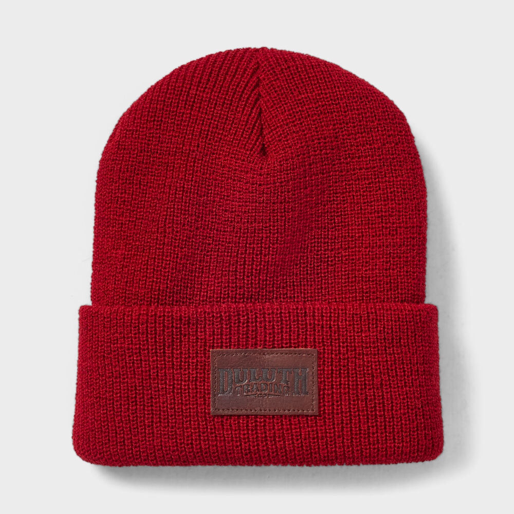 Tougher Guy Wool Knit Stocking Cap RED ONESIZE Main Image