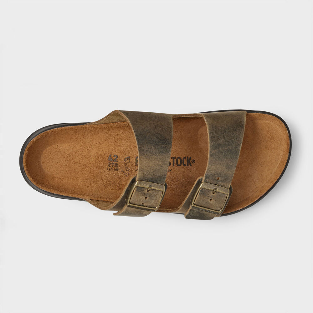 Men's Birkenstock Arizona Rugged Leather Sandals Main Image