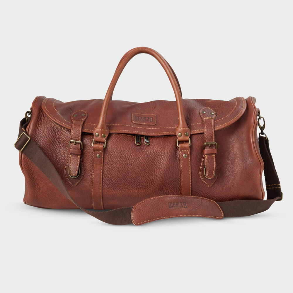 Leather Roundhouse Duffel Bag BROWN Main Image