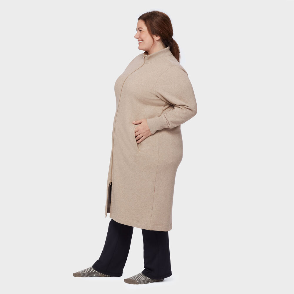 Women's Plus Souped-Up Fleece Zip Up Robe Main Image