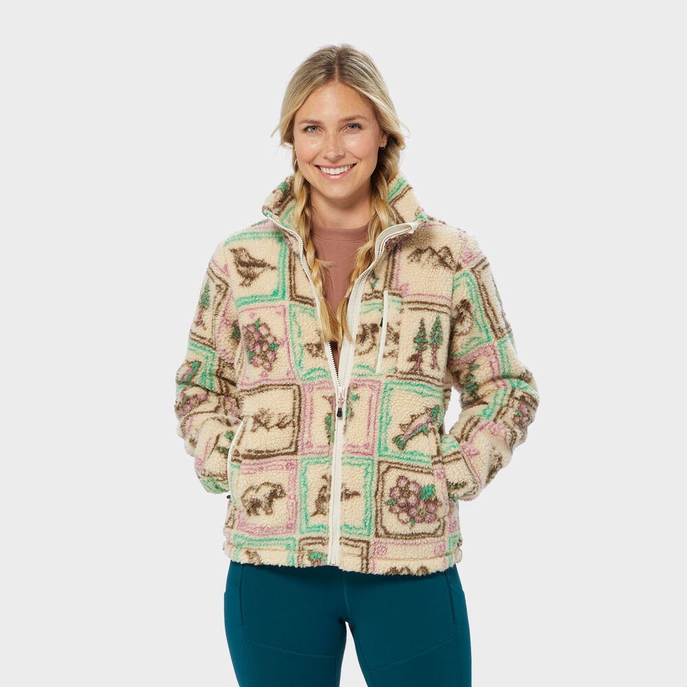 Women's AKHG Kindler Pile Fleece Full Zip Jacket Main Image