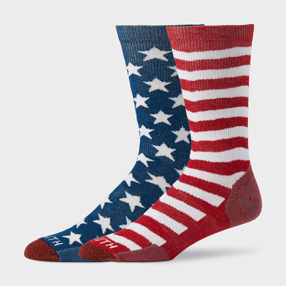 Men's Stay-Put Lightweight Crew Socks Main Image