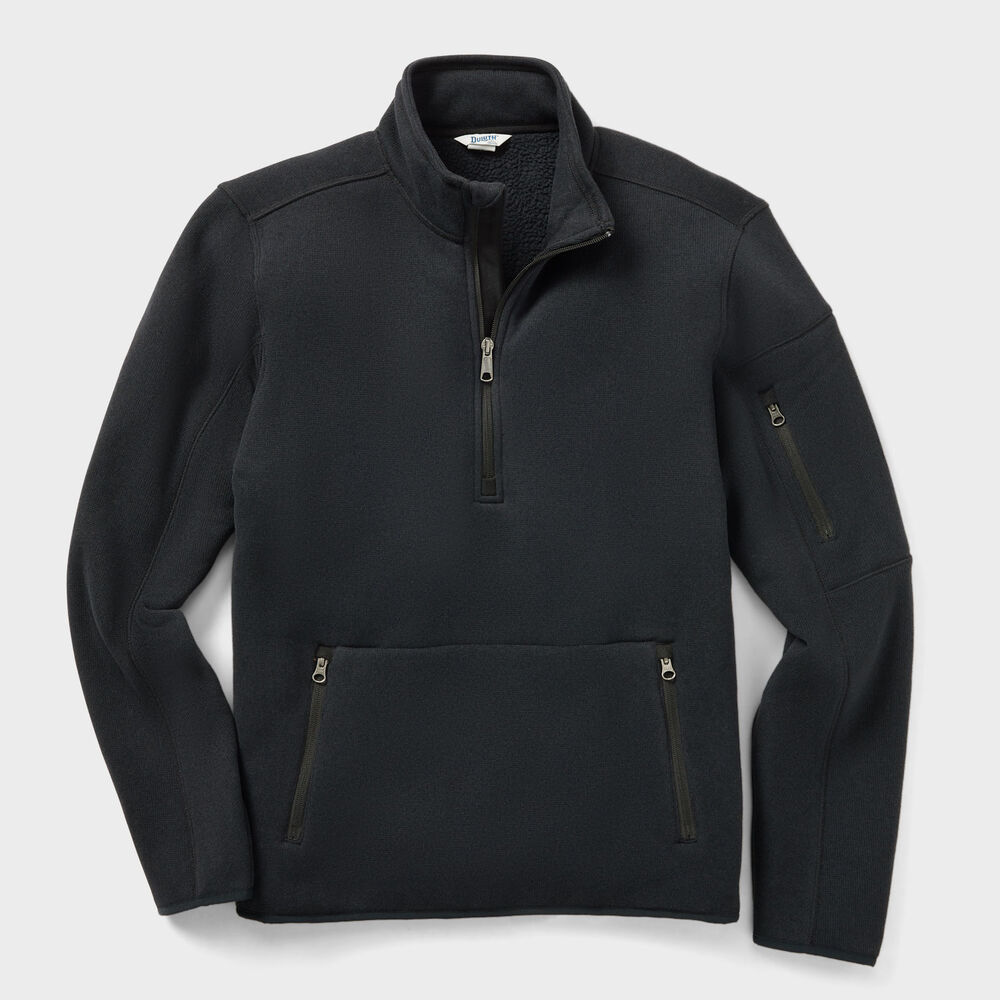 Men's Sweater Fleece Quarter Zip Mock Main Image