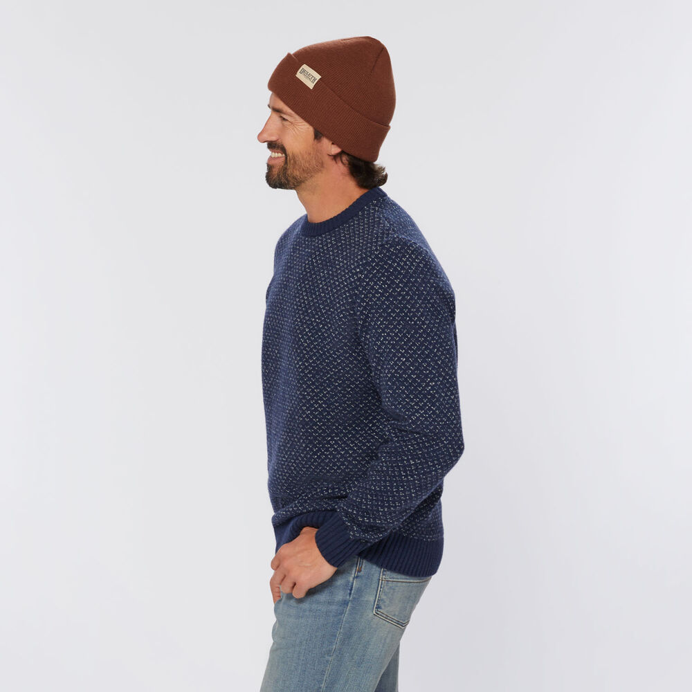 Men's Lambswool Birdseye Crew Sweater Main Image