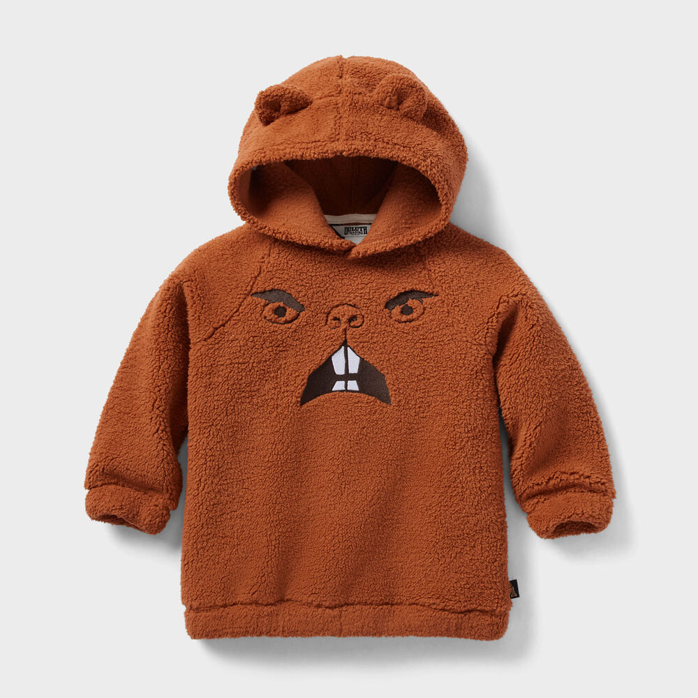 Kids' Fleece Beaver Character Hoodie Main Image