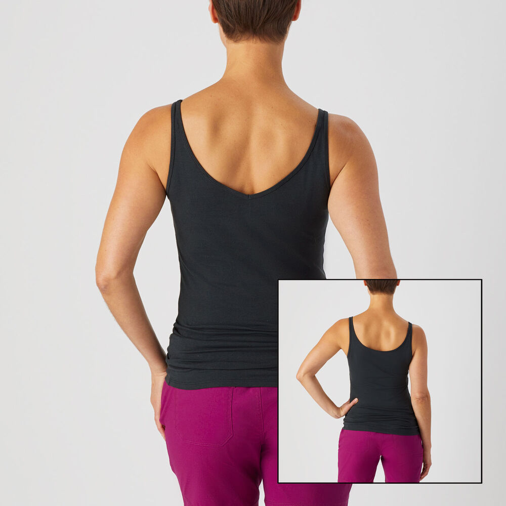 Women's No-Yank Reversible Thin Strap Tank Main Image