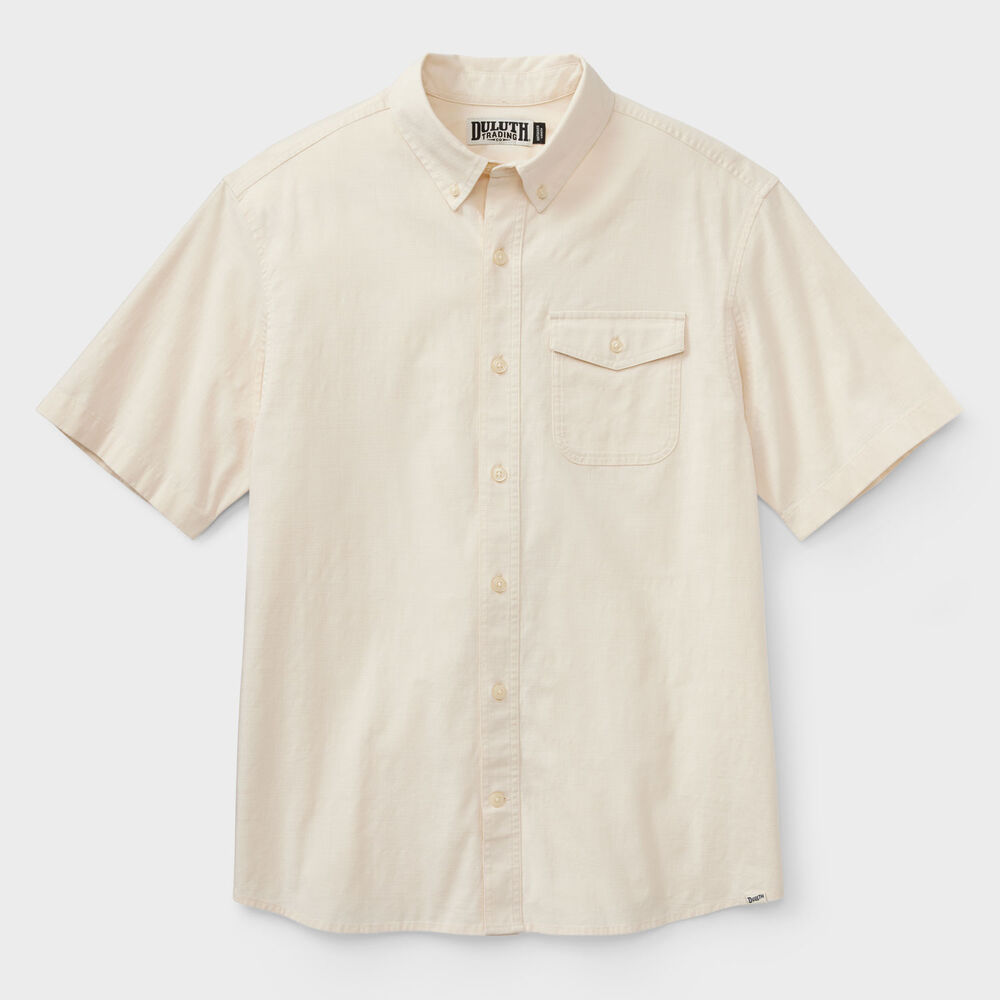 Men's Drumlin Slub Cotton Relaxed Fit Short Sleeve Shirt Main Image