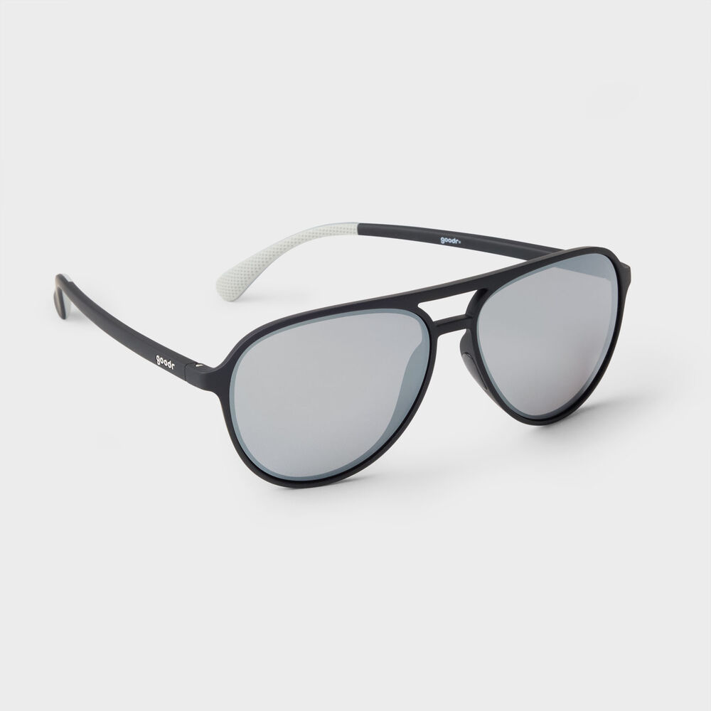 goodr MachG - Add the Chrome Package Sunglasses BLK Main Image