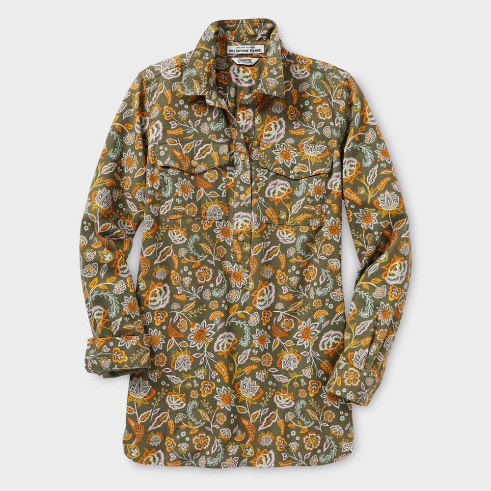 Women's Free Swingin' Flannel Tunic VBE XSM Main Image