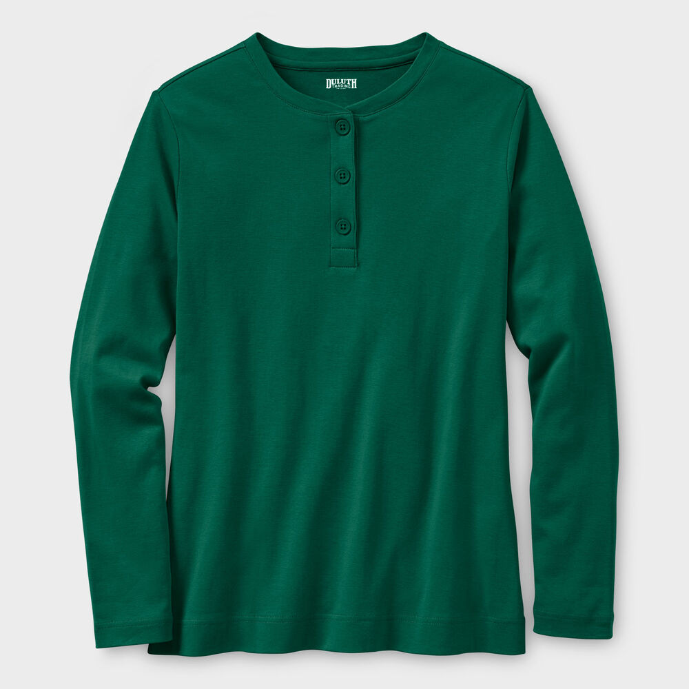 Women's Longtail T Long Sleeve Henley Main Image