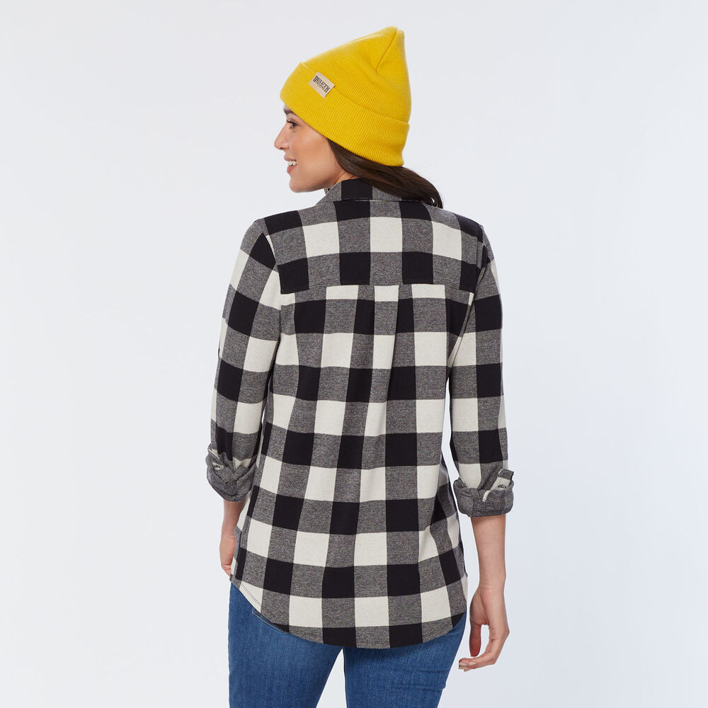 Women's T-Shirt Flannel Long Sleeve Shirt Main Image