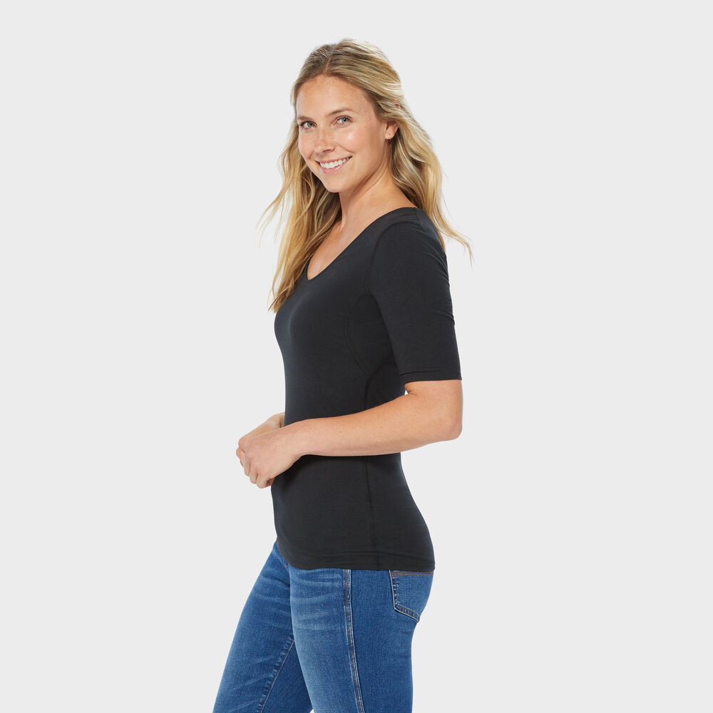 Women's No-Yank Sweater Protector Elbow Sleeve Tee Main Image