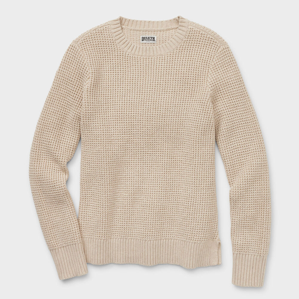 Women's Heritage Waffle Stitch Crew Sweater Main Image