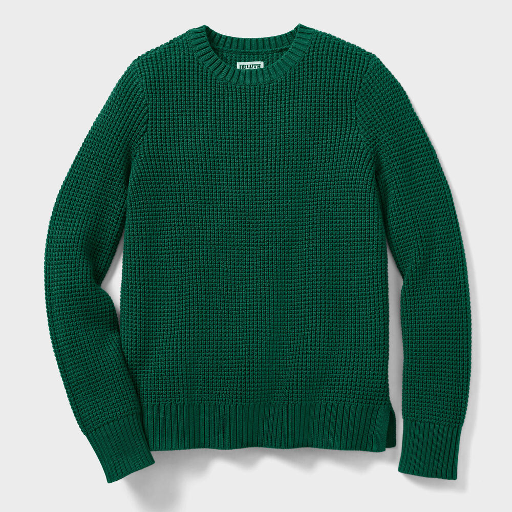 Women's Plus Heritage Waffle Stitch Crew Sweater Main Image