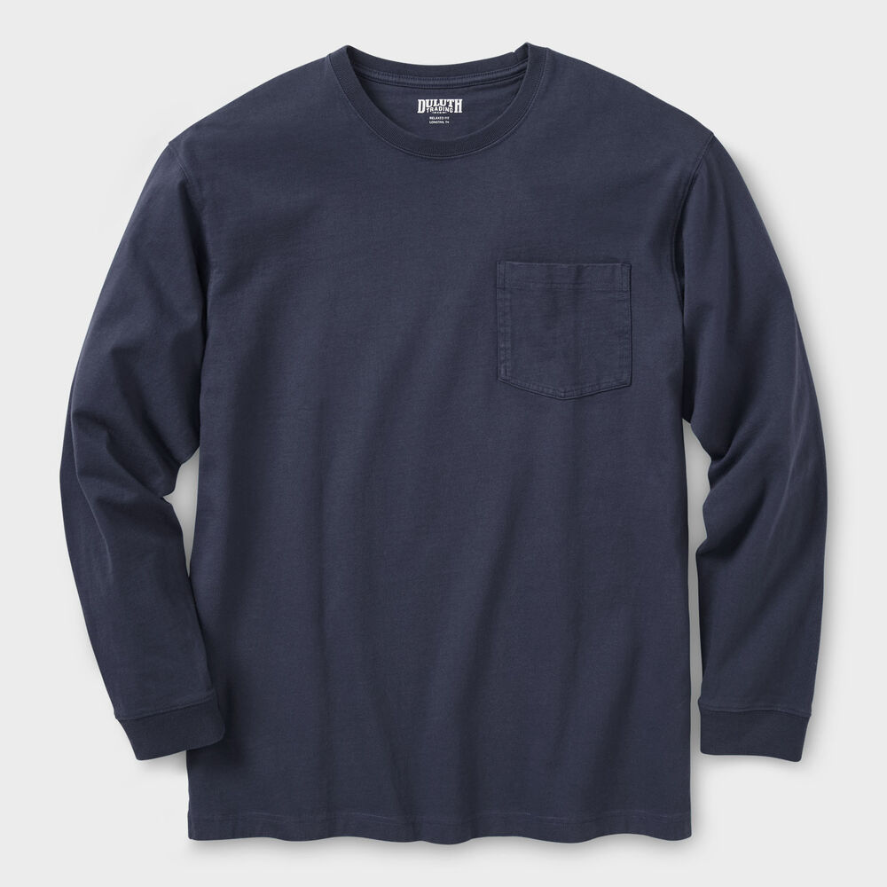Men's Longtail T Standard Fit Long Sleeve Pocket Crew Main Image