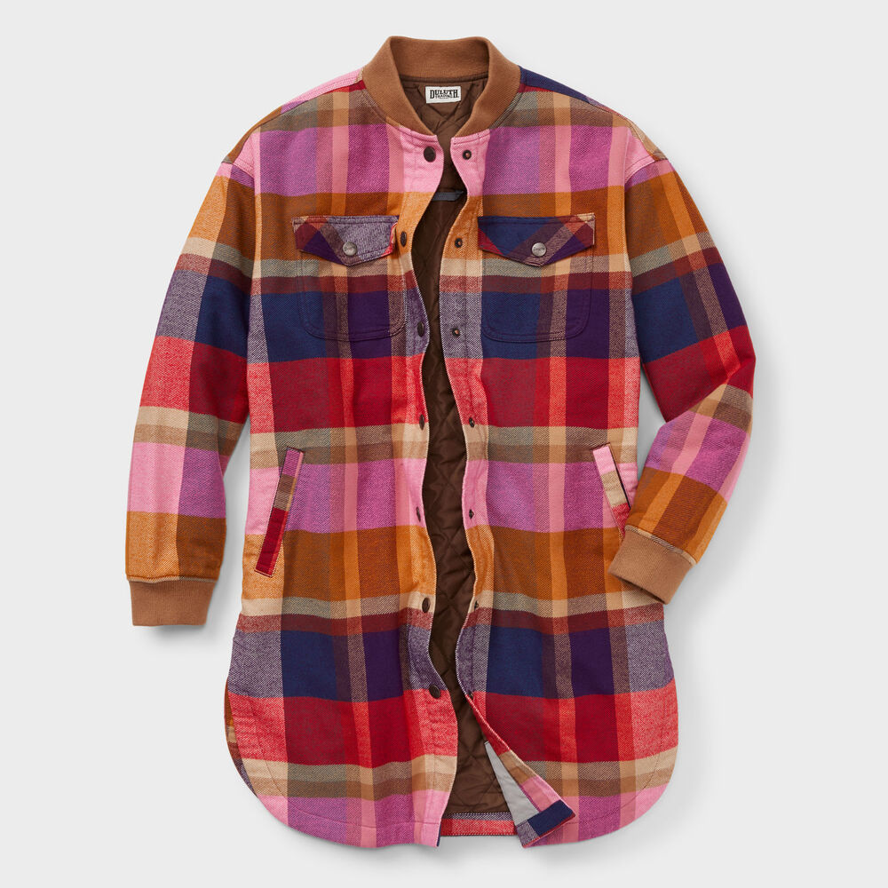 Women's Folklore Flannel Insulated Duster Main Image