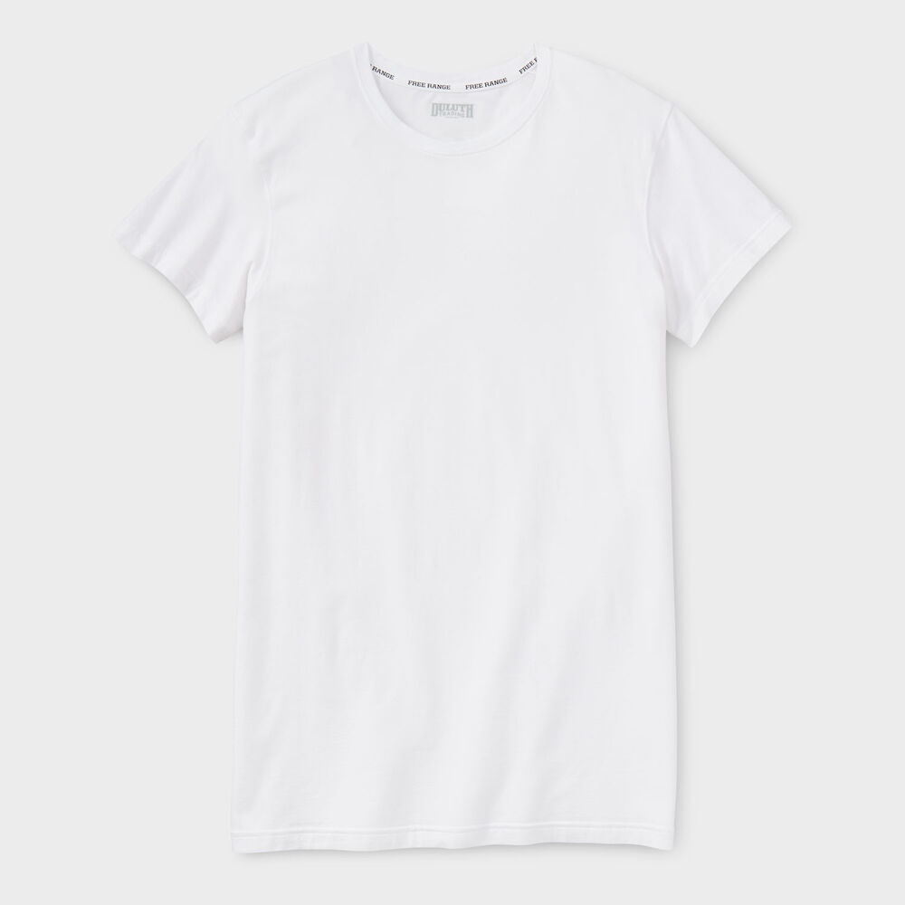 Men's Free Range Organic Cotton Crew Undershirt Main Image