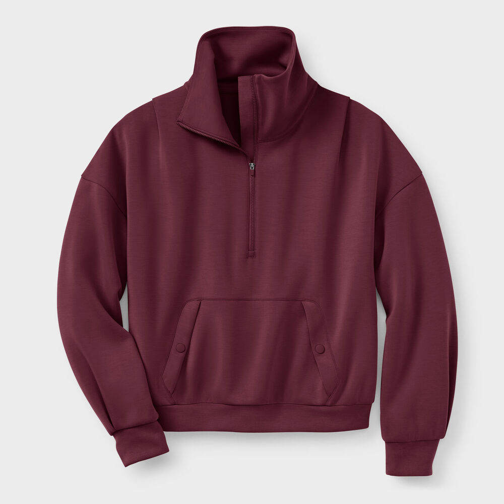 Women's AKHG After Sweat Funnelneck Half-Zip Main Image