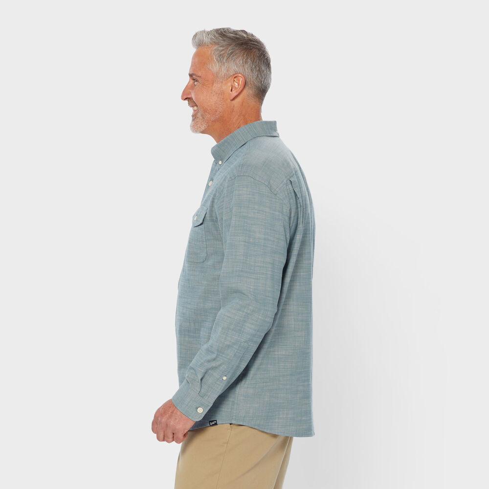 Men's Drumlin Slub Cotton Relaxed Fit Long Sleeve Shirt Main Image