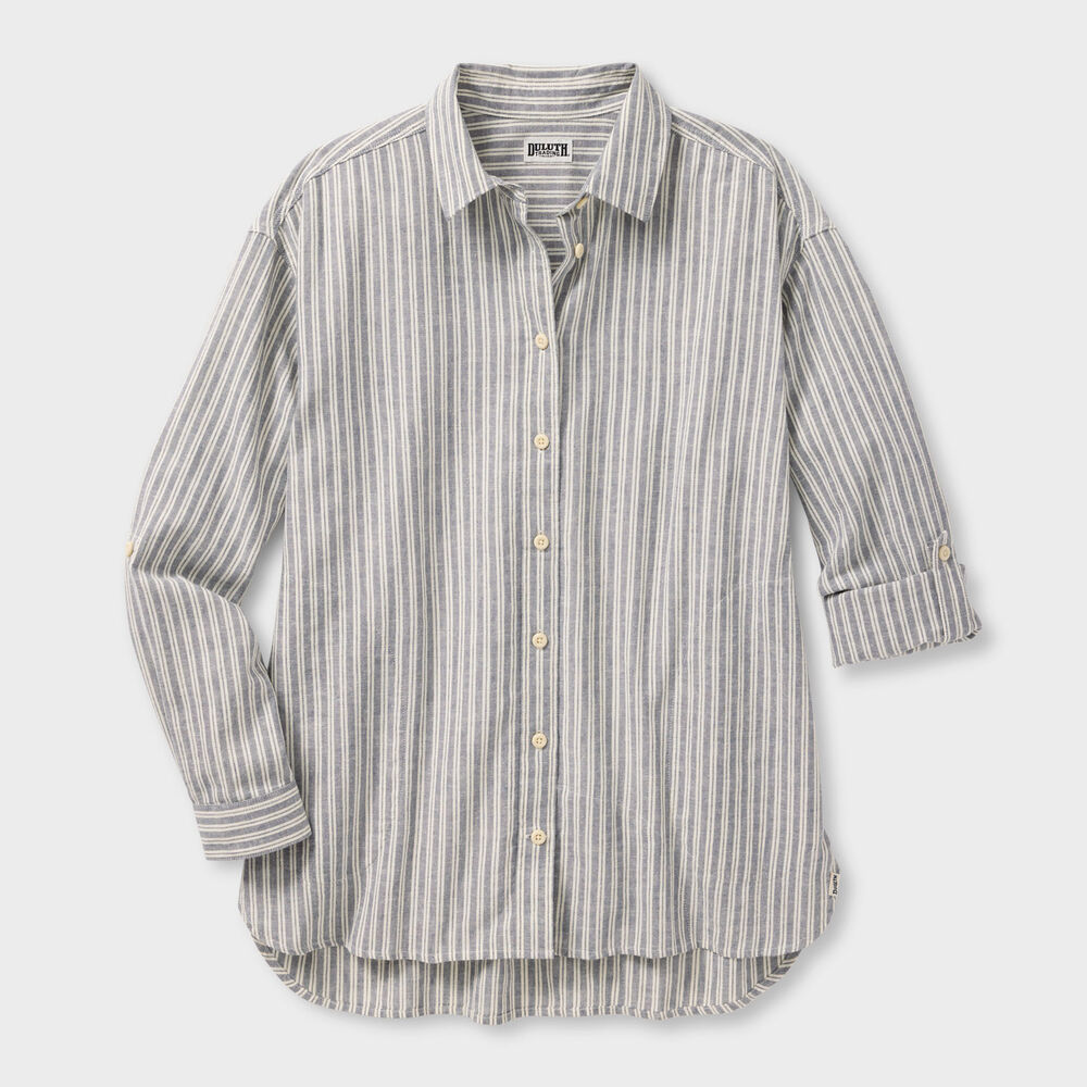 Women's Plus Artisan Hemp Overshirt Main Image