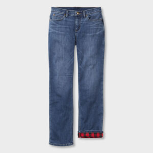 Women's Daily Denim Lined Straight Leg Jeans