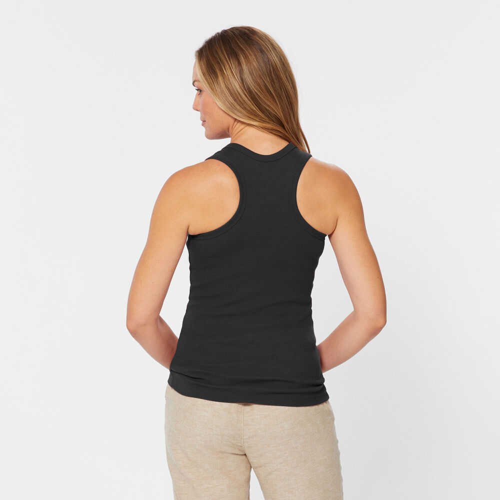 Women's No-Yank Rib Racerback Tank Main Image