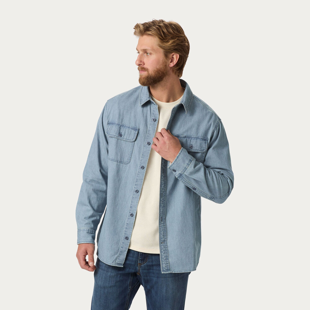 Men's Mid Weight Denim Relaxed Fit Shirt Main Image