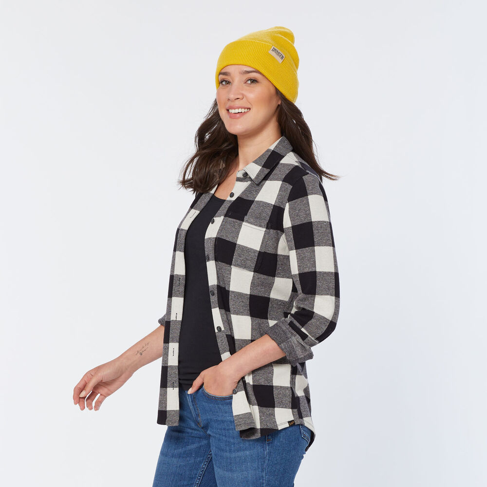 Women's T-Shirt Flannel Long Sleeve Shirt Main Image