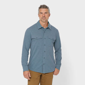 Men's Knit Button Down Shirt