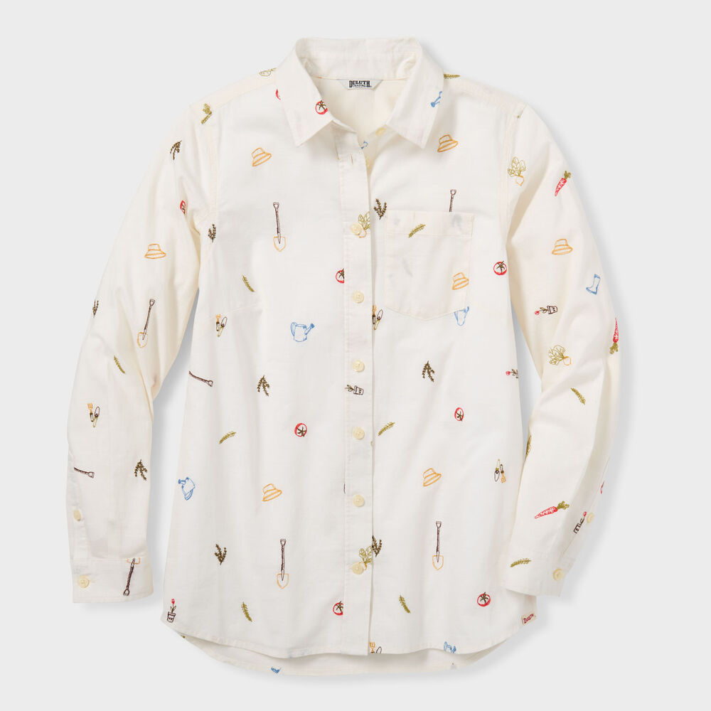 Women's Plus Chick-Nic Long Sleeve Shirt Main Image