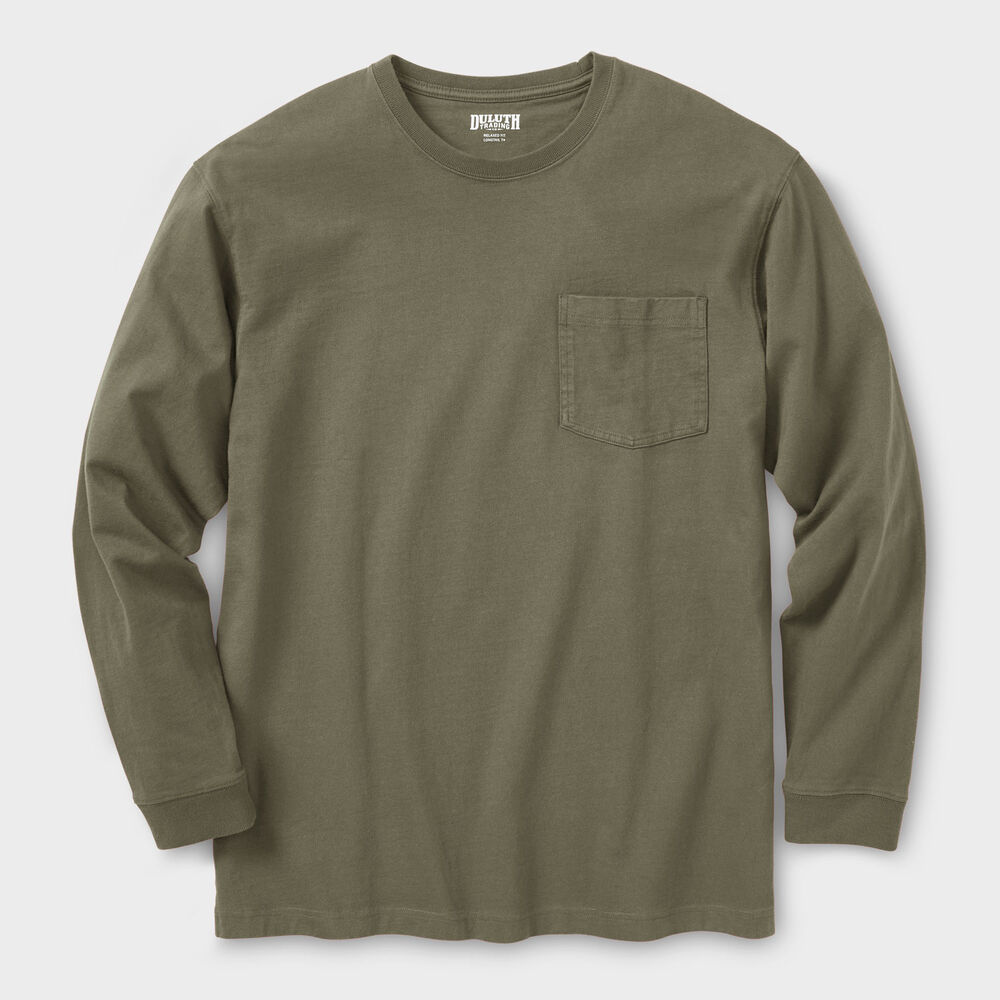 Men's Longtail T Standard Fit Long Sleeve Pocket Crew Main Image