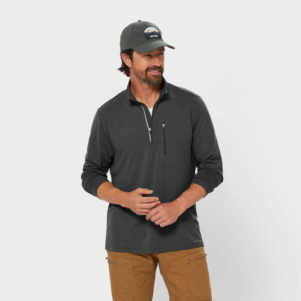 Men's AKHG Renew Bamboo 1/4 Zip Mock Main Image