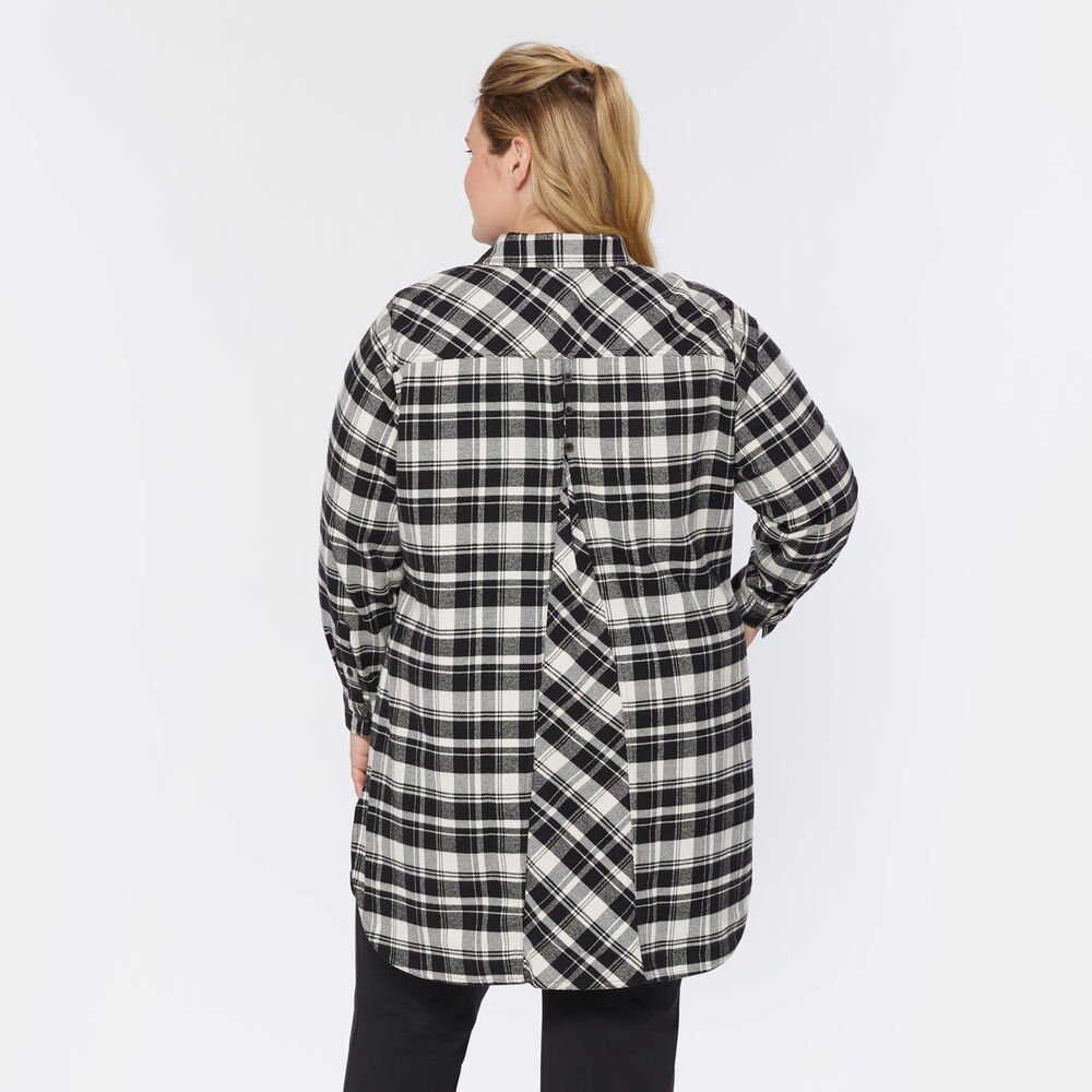 Women's Plus Folklore Flannel Duster Main Image