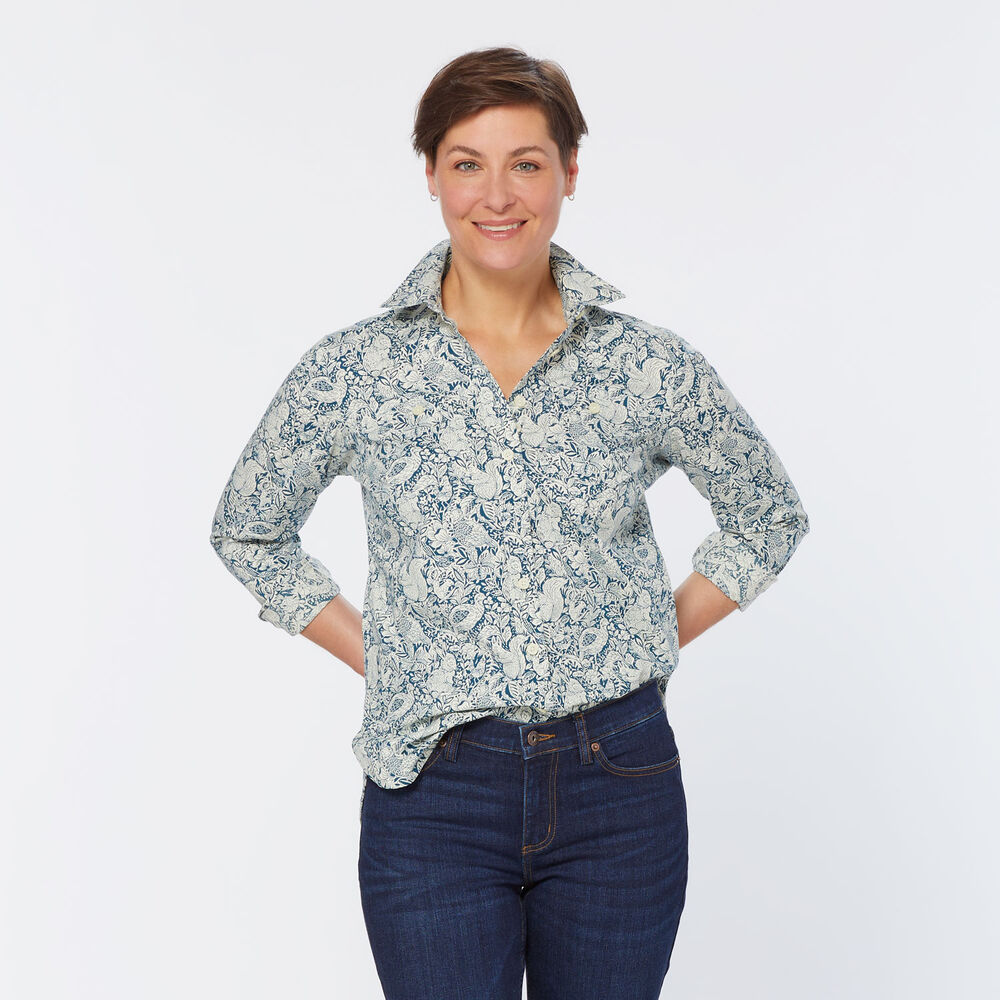 Women's Printmaker Cotton Poplin Long Sleeve Shirt Main Image
