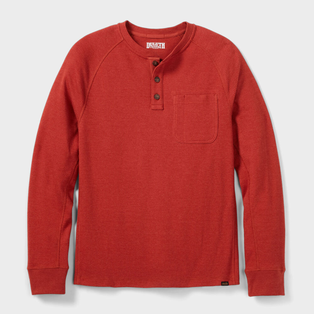 Men's Burly Thermal Standard Fit Henley Main Image