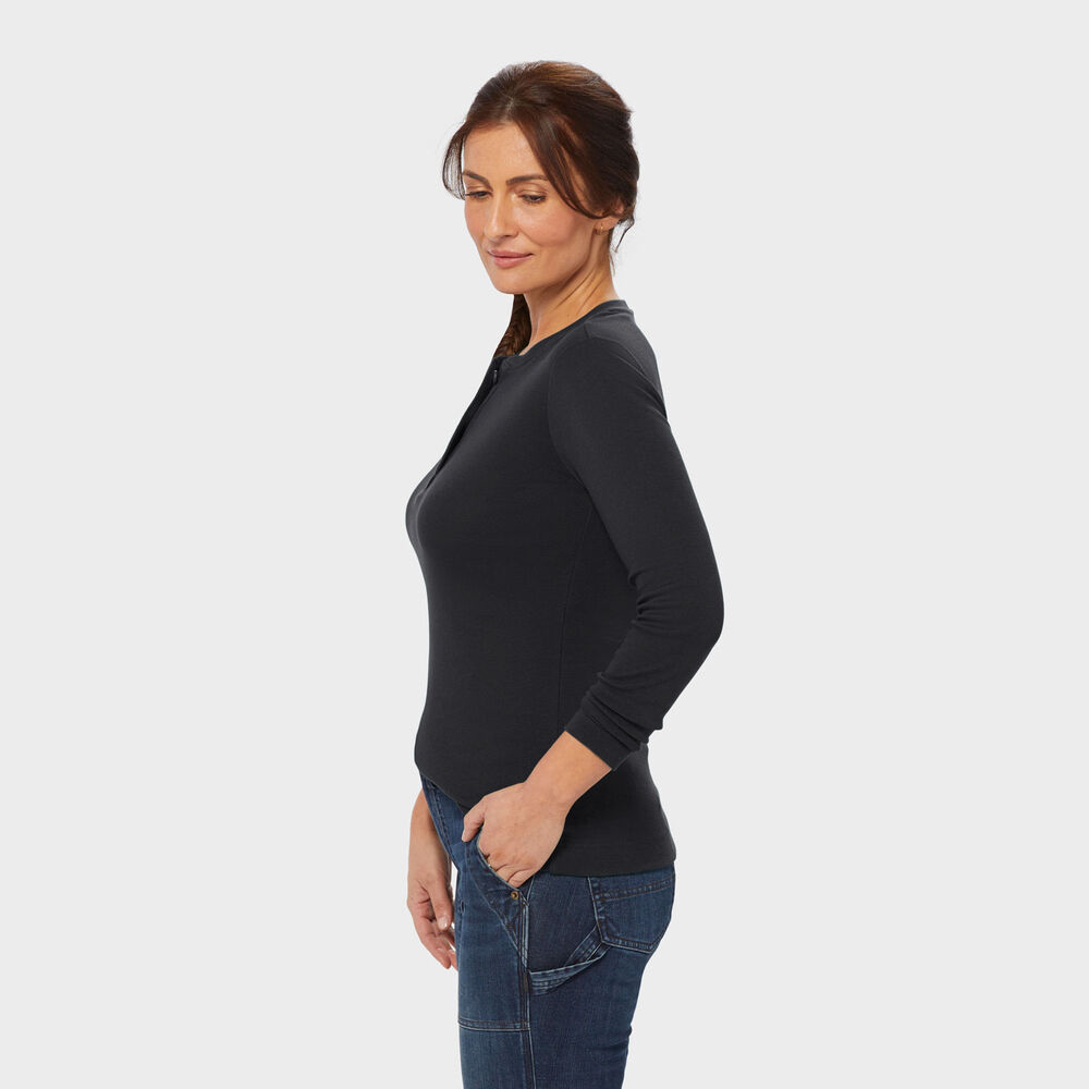 Women's Longtail T Long Sleeve Henley Main Image