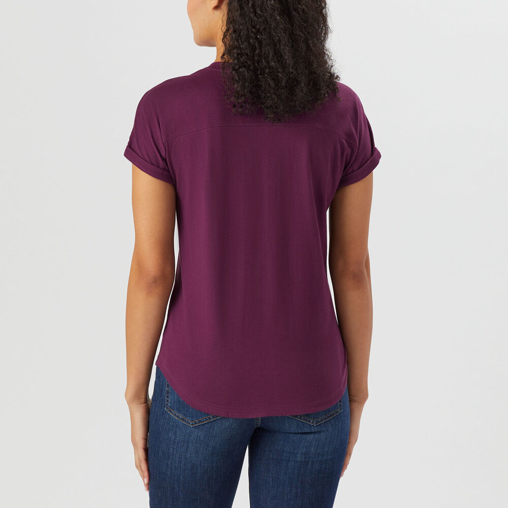 Women's Lightweight Longtail T Short Sleeve Henley Main Image