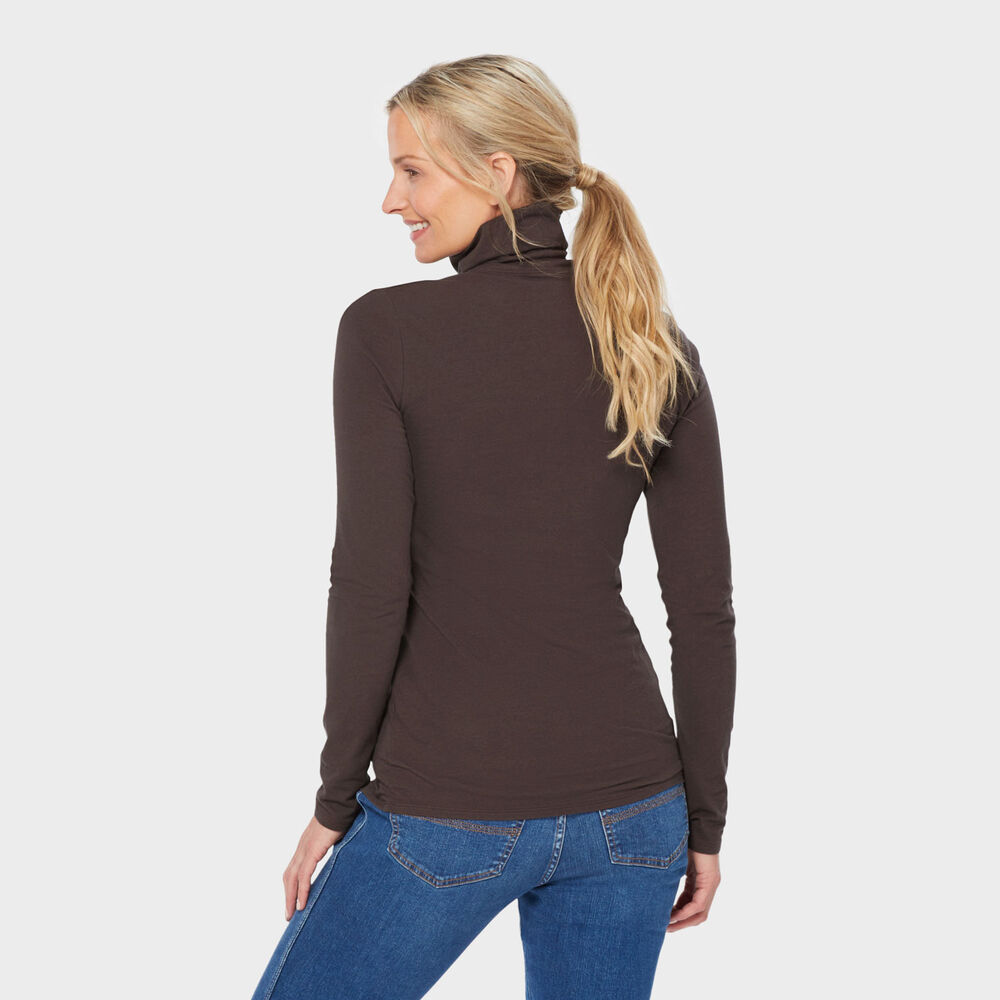Women's No-Yank Long Sleeve Turtleneck T-Shirt Main Image