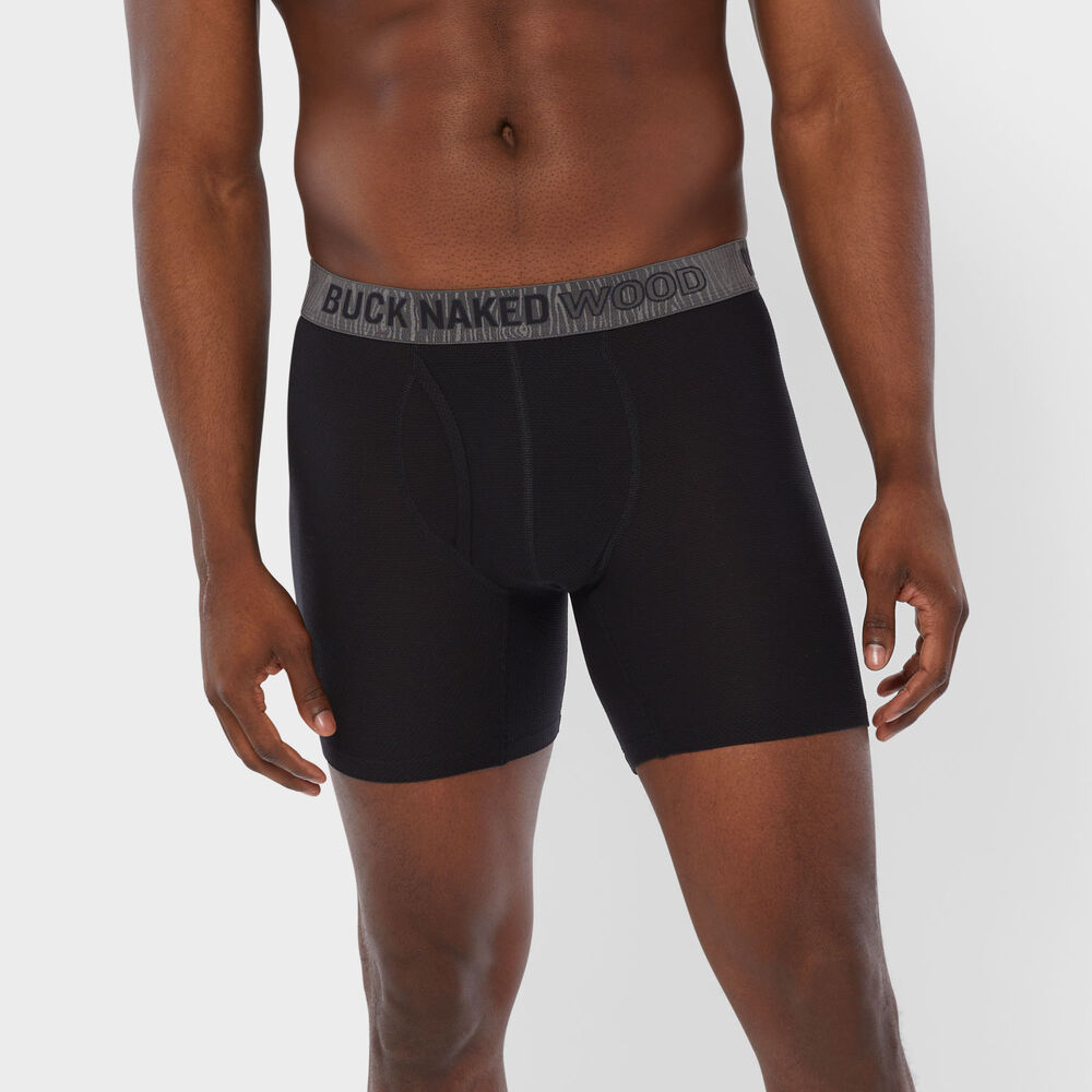 Men's Buck Naked Wood Boxer Briefs Main Image