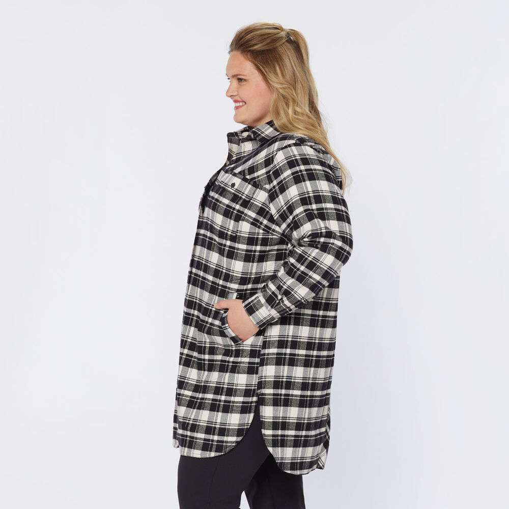 Women's Plus Folklore Flannel Duster Main Image