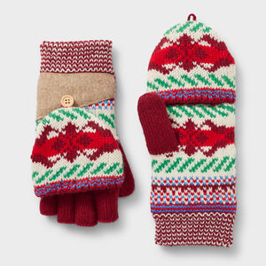 Women's Fair Isle Convertible Mittens