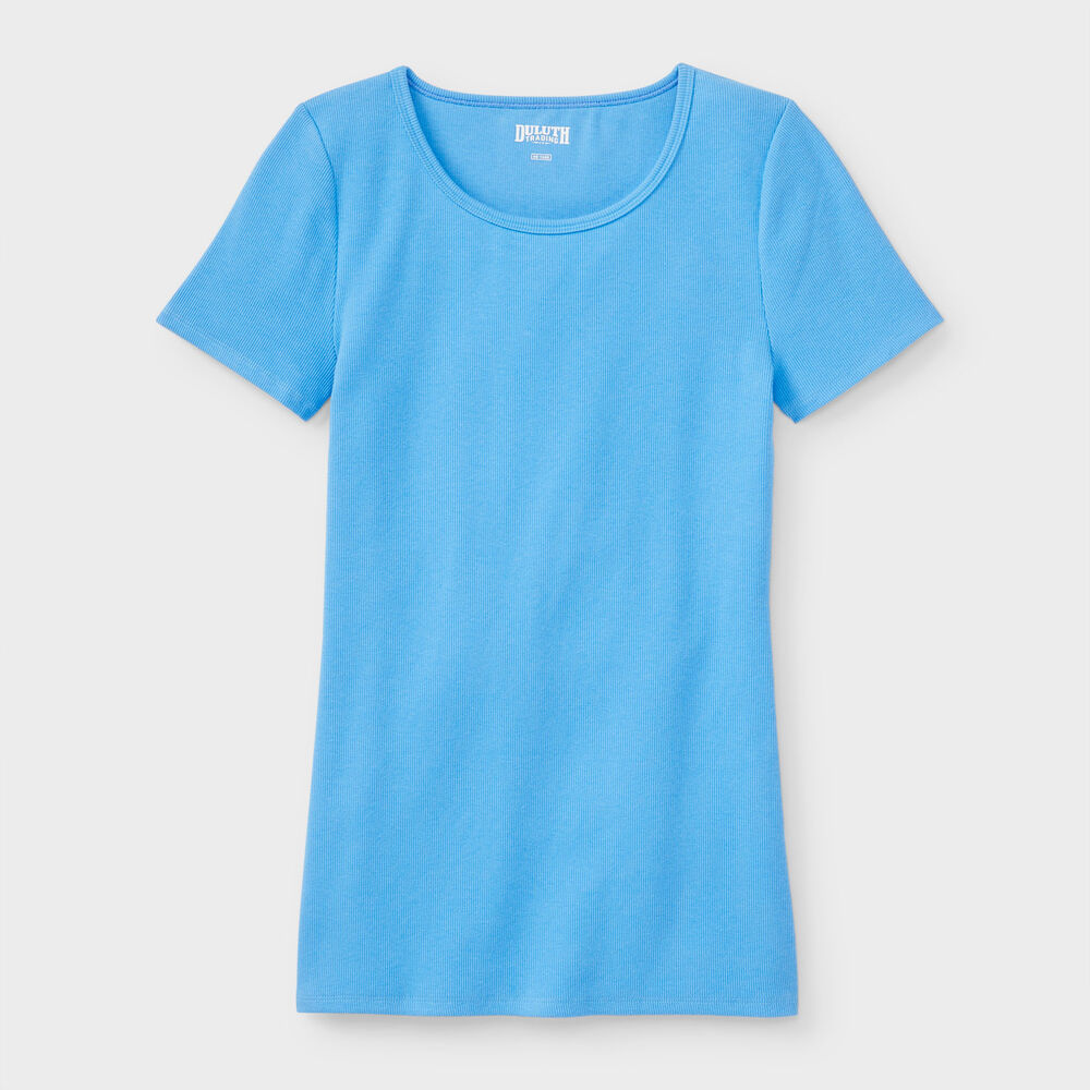 women's No Yank Rib Short Sleeve Crewneck Tee AAC XSM Main Image