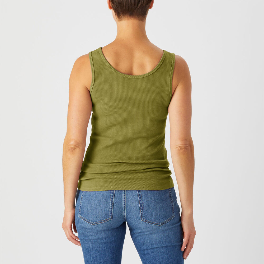 Women's No-Yank Rib Tank Main Image